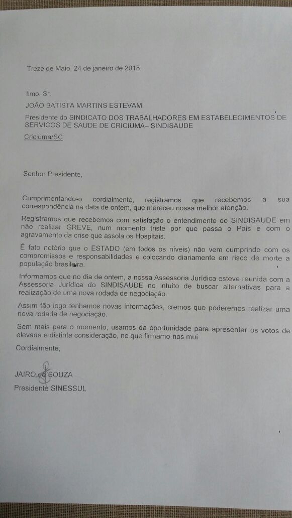 Ainda sem data para retomada das negociações dos hospitais