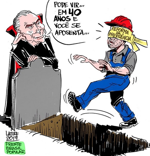 Protesto Contra a Reforma da Previdência dia 19 em Criciúma