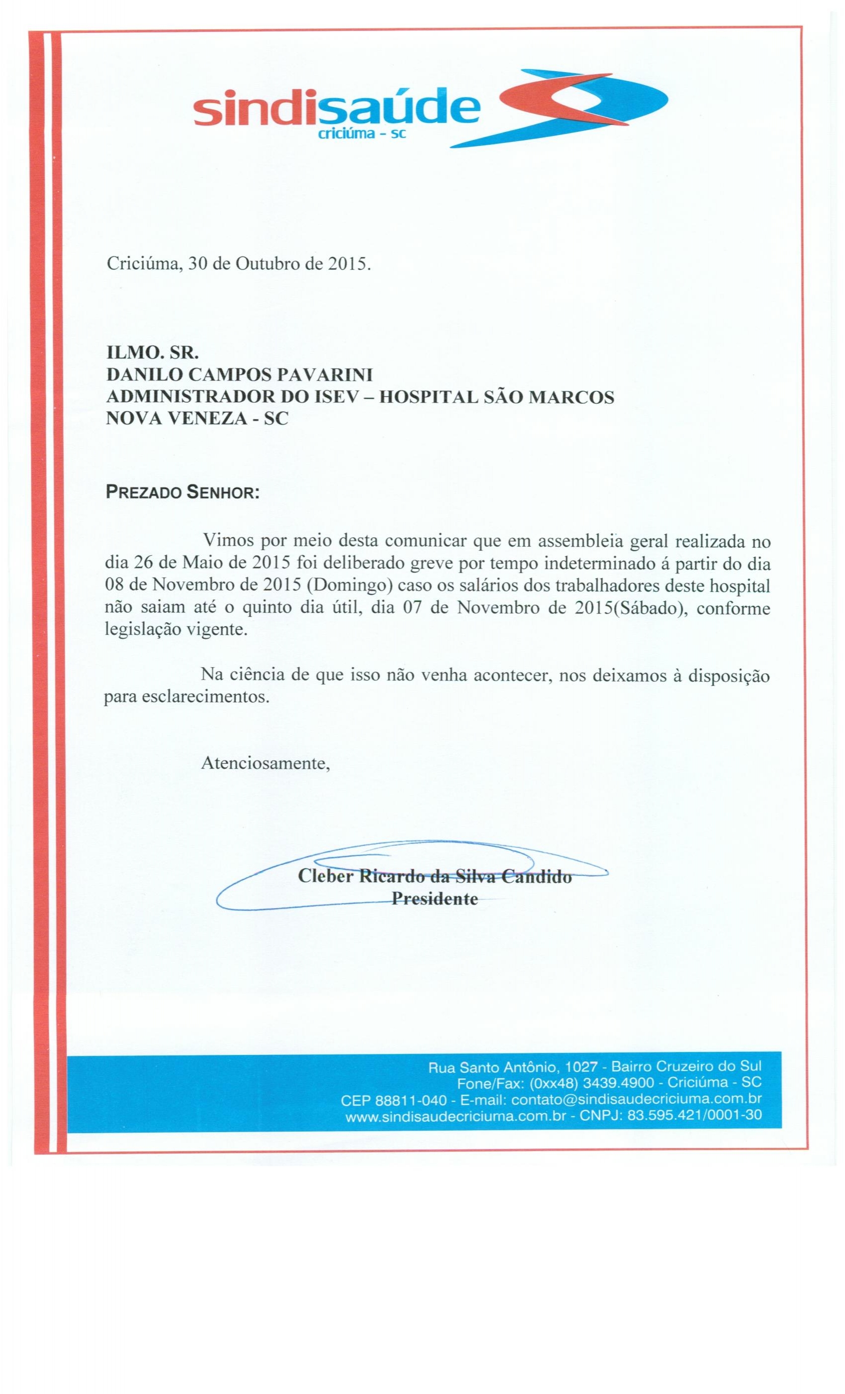 Ofícios encaminhados