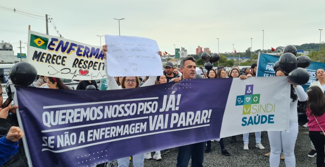 Pelo Piso Salarial Nacional da Enfermagem, ato unificado dia 14 de fevereiro, no Parque das Nações 
