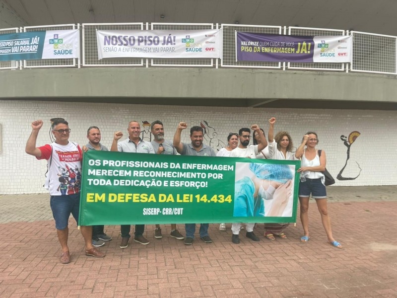 Trabalhadores da enfermagem mobilizam pelo piso salarial da categoria