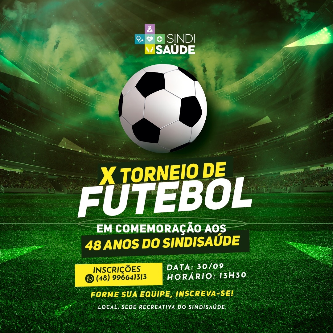 Craque do Sindisaúde se inscreva no Torneio de Futebol 