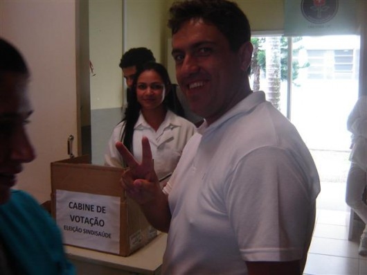 Sindisaúde 50 anos - Cleber foi reeleito para o segundo mandato da direção em 2013 