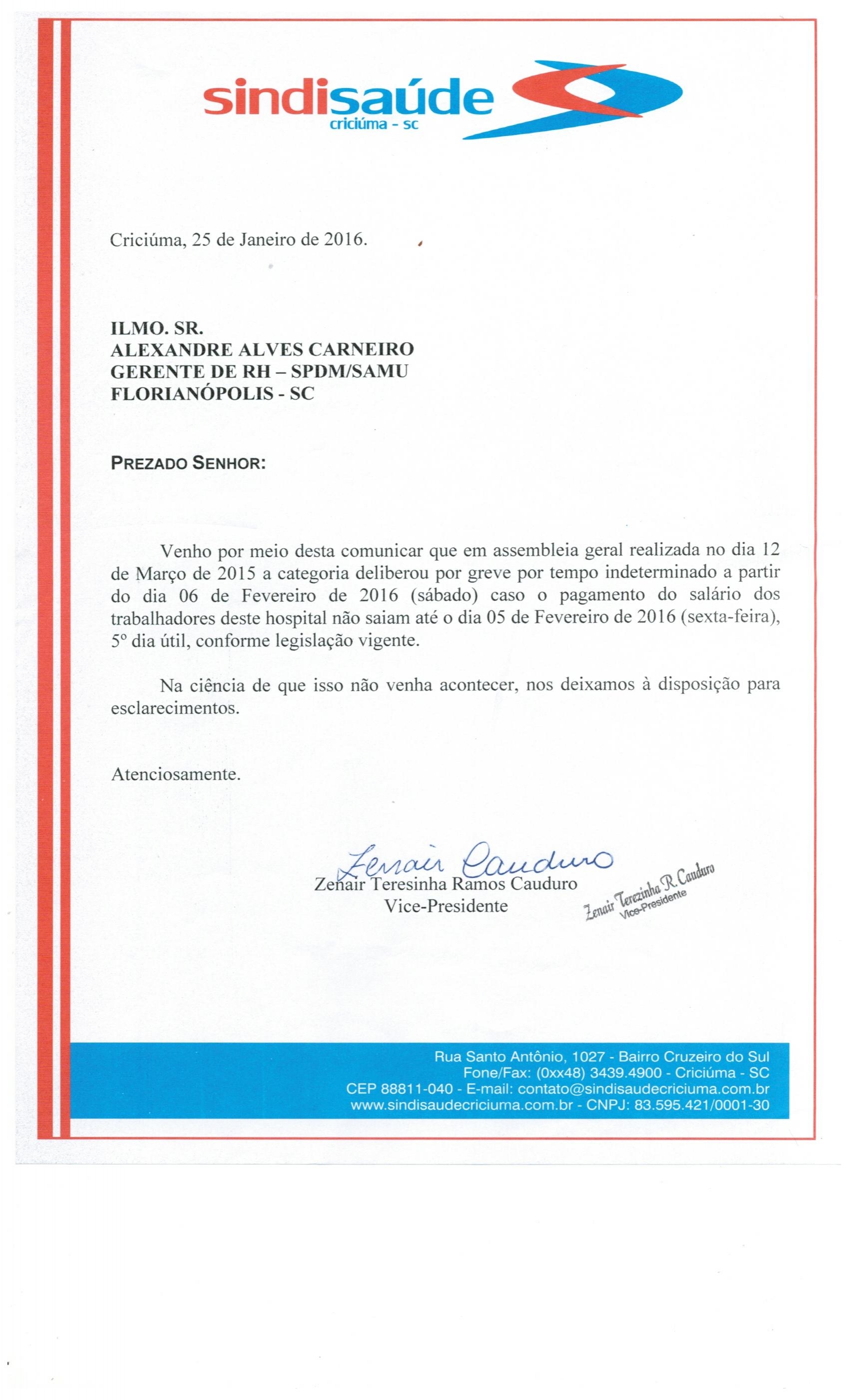 Oficio atraso de Pagamento SPDM SAMU