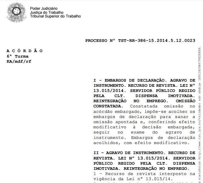 TST: Cisamesc reintegrará trabalhadora demitida sem motivação