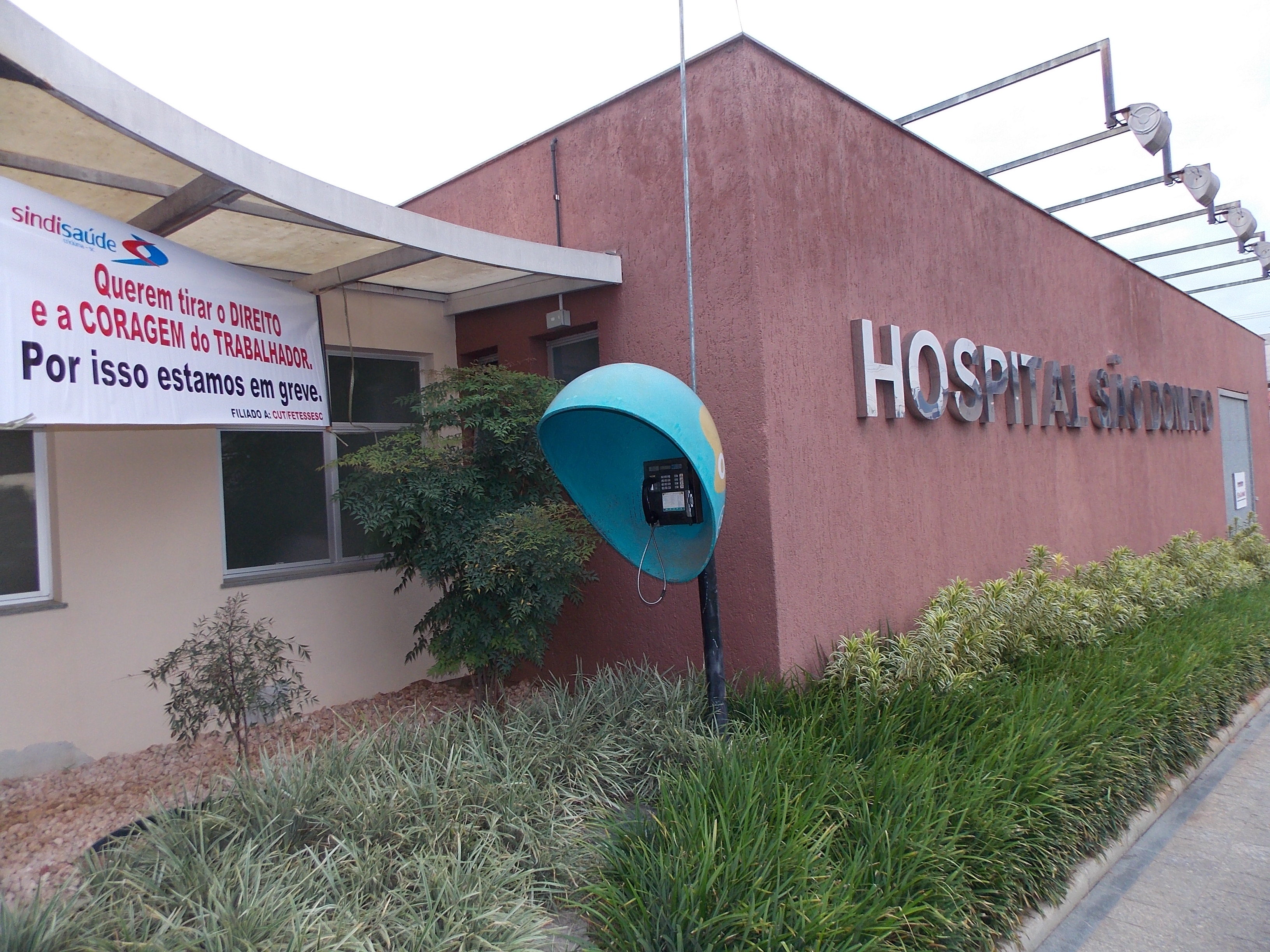 Por mais segurança,Sindisaúde faz ato no São Donato 