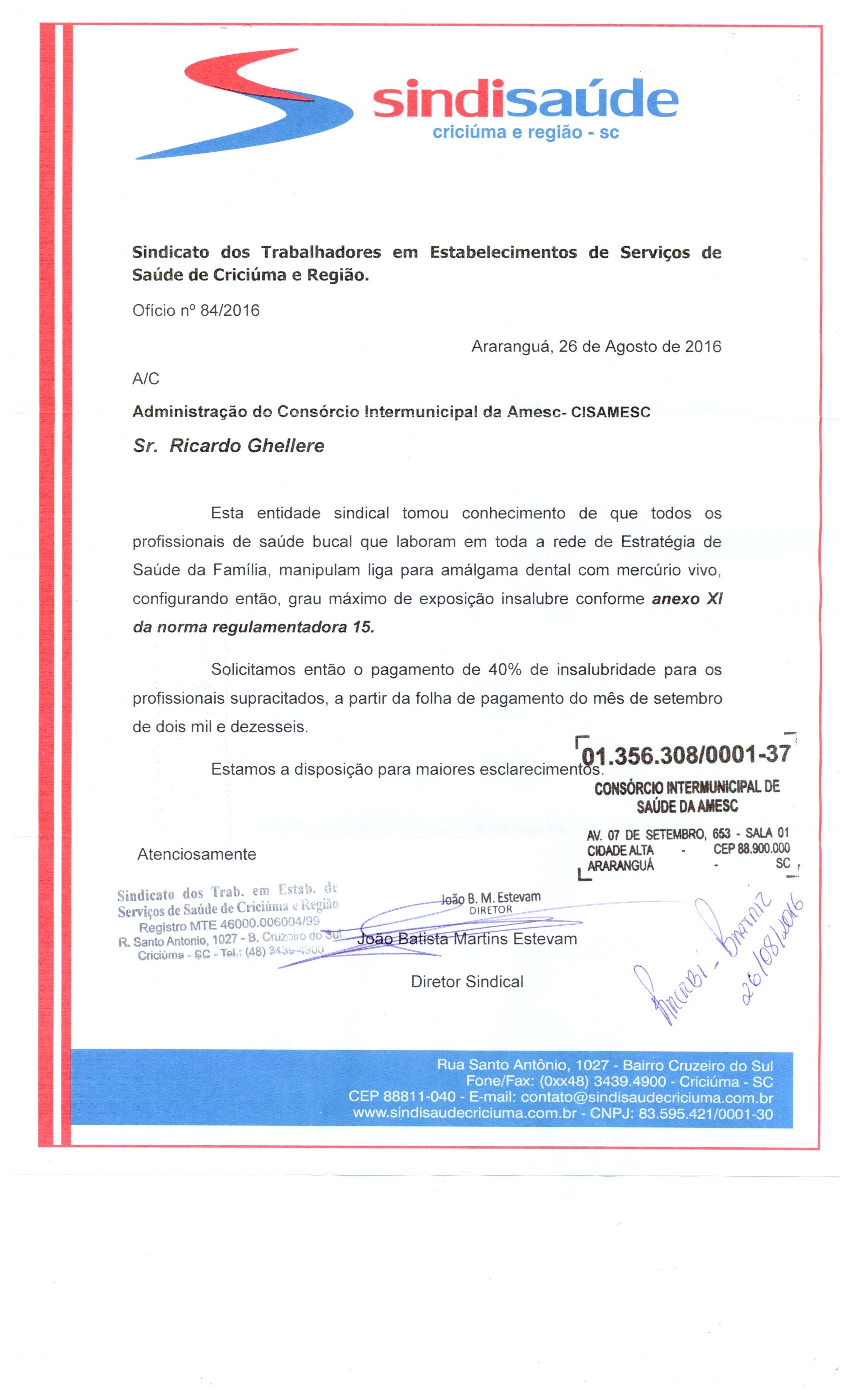 Oficio Sr. Ricardo Ghellere Amec-Cisamesc